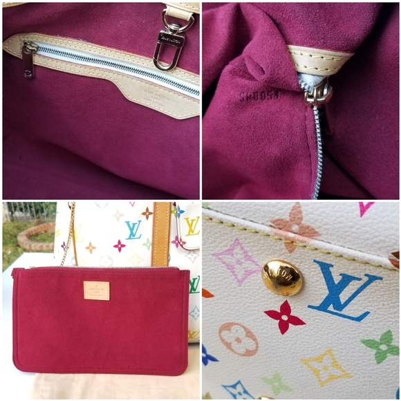 Louis Vuitton Aurelia GM Blanc Multicolor Oversized Jumbo Shopper Tote handbag - Picture 16 of 16